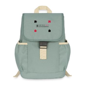 communication watzlawick - Kinder Recycelter Rucksack - Nebelgrün - Vorne