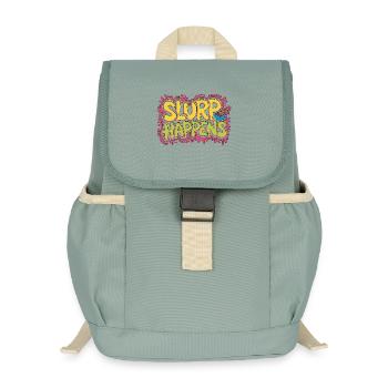 Succion de ramen se fait Plat japonais bol de nouilles - Sac à dos enfant recyclé - vert lichen - Devant