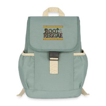 Roots Reggae Forest - Kids’ Recycled Backpack - stonewash green - Front