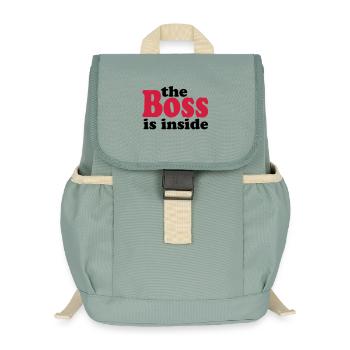 chef - Kids’ Recycled Backpack - stonewash green - Front