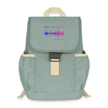 Podcast Histoire de la musique - Sac à dos enfant recyclé - vert lichen - Devant