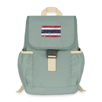Flag Thailand Flag Grunge Retro Vintage - Kids’ Recycled Backpack - stonewash green - Front