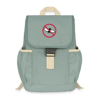 Fliege Verboten Schild - Kinder Recycelter Rucksack - Nebelgrün - Vorne