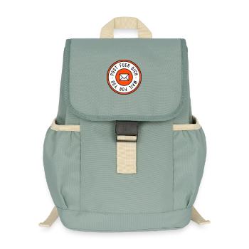 Mail pour vous tricolore - Sac à dos enfant recyclé - vert lichen - Devant