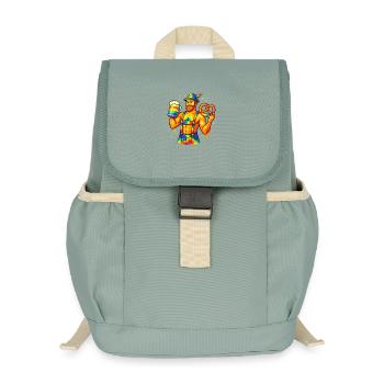 pride bavarian - Kids’ Recycled Backpack - stonewash green - Front