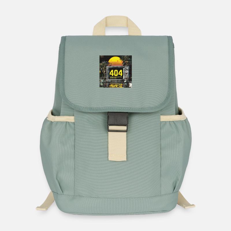 Error 404 – Motivation not found - Kinder Recycelter Rucksack - Nebelgrün