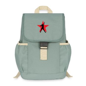 Sänger – Sänger – Lied – Gesang - Kinder Recycelter Rucksack - Nebelgrün - Vorne