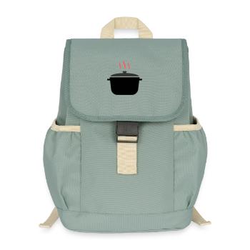 Cooking Pot Steam Cooking - Kids’ Recycled Backpack - stonewash green - Front