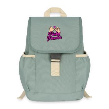 Pinky Promise Herz Versprechen Ehrenwort Shirt - Kinder Recycelter Rucksack - Nebelgrün - Vorne