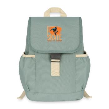 Skate - Passion - Life - Adventure - Kinder Recycelter Rucksack - Nebelgrün - Vorne