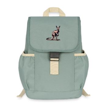 Kangaroo - Kids’ Recycled Backpack - stonewash green - Front
