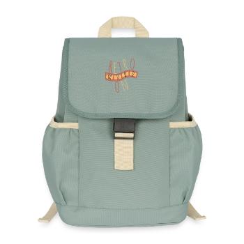 Ambiance rétro – Style vintage - Sac à dos enfant recyclé - vert lichen - Devant