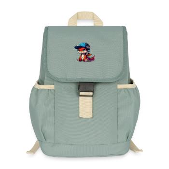 dragon hiphop - Sac à dos enfant recyclé - vert lichen - Devant