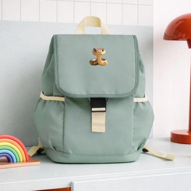 Snake Python Cobra Mamba Rattlesnake Snake Kids’ Recycled Backpack