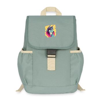 Husky - Kids’ Recycled Backpack - stonewash green - Front