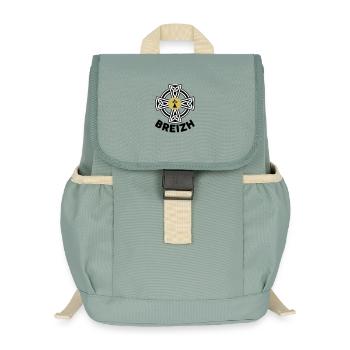 Breizh (Bretagne) - Kinder Recycelter Rucksack - Nebelgrün - Vorne