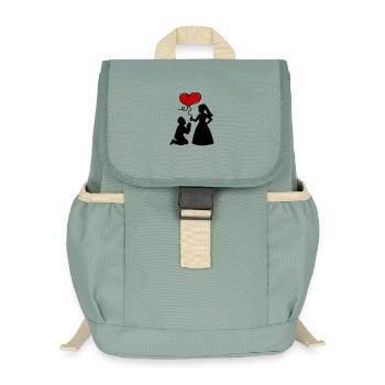 Mariage des mariés - Sac à dos enfant recyclé - vert lichen - Devant