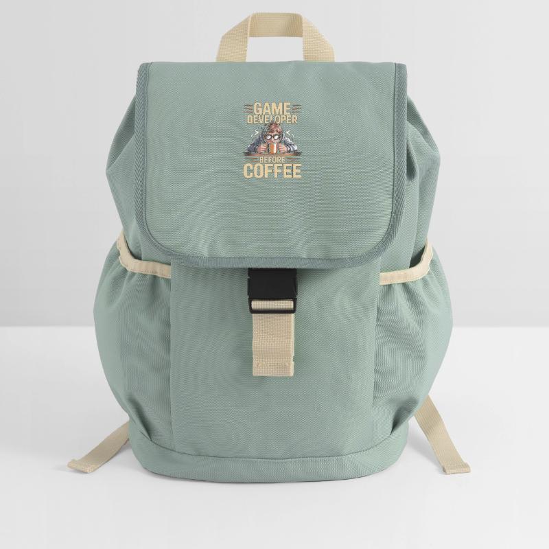 Game Developer Before Web Developer Coffee Lover Kinder Recycelter Rucksack