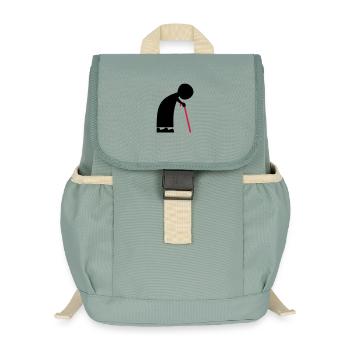 Oma - Kinder Recycelter Rucksack - Nebelgrün - Vorne