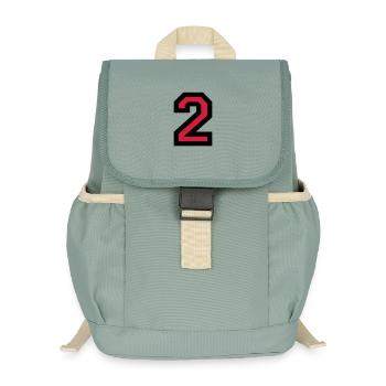 Le Numéro Deux 2 - Sac à dos enfant recyclé - vert lichen - Devant