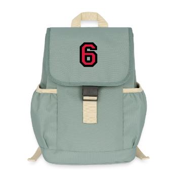 Le numéro 3 - Sac à dos enfant recyclé - vert lichen - Devant