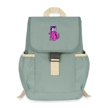Monster Cat - Kinder Recycelter Rucksack - Nebelgrün - Vorne