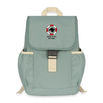 Meine Letzte Rettung! (Mallorca / Urlaub / POS 3C) - Kinder Recycelter Rucksack - Nebelgrün - Vorne