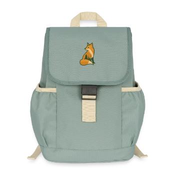 Forest Fox - Kids’ Recycled Backpack - stonewash green - Front