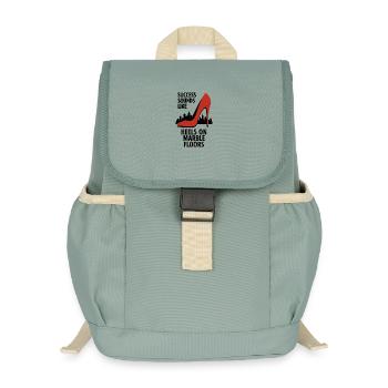 Success Sounds Like Heels - Business Skyline - Kids’ Recycled Backpack - stonewash green - Front