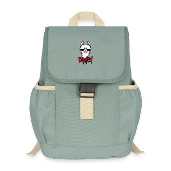 Lama Cool Wütend Sonnenbrille Pelzig Sauer Alpaka - Kinder Recycelter Rucksack - Nebelgrün - Vorne