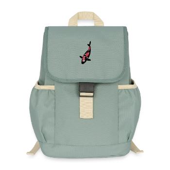 Koi - Nishikigoi - Kinder Recycelter Rucksack - Nebelgrün - Vorne