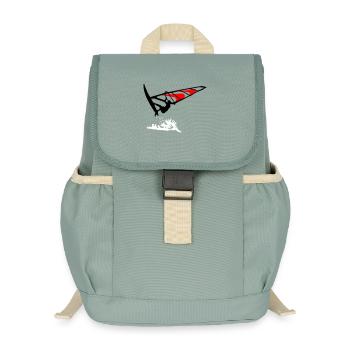 Windsurfing - Kids’ Recycled Backpack - stonewash green - Front