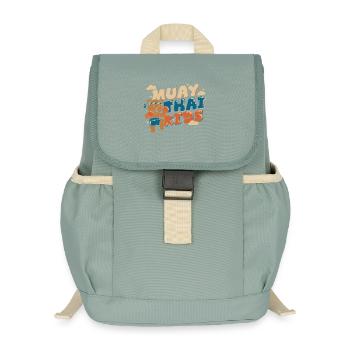 Muay Thai Kids – Boxing Bear - Kids’ Recycled Backpack - stonewash green - Front