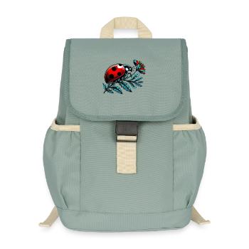 Marienkäfer - Kinder Recycelter Rucksack - Nebelgrün - Vorne
