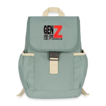 Chemise d’influenceur Gen Z Trendsetter - Sac à dos enfant recyclé - vert lichen - Devant