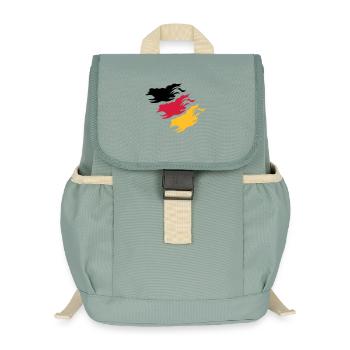 Design Germany - Kids’ Recycled Backpack - stonewash green - Front