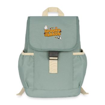 Halloween Spooky Season - Kids’ Recycled Backpack - stonewash green - Front
