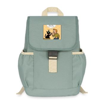 Franky & Meekos erstes Treffen - Kinder Recycelter Rucksack - Nebelgrün - Vorne