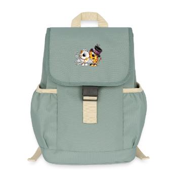 Katzen Hochzeit - Kinder Recycelter Rucksack - Nebelgrün - Vorne