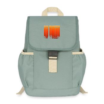 San Francisco Skyline Gradient - Kinder Recycelter Rucksack - Nebelgrün - Vorne