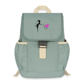 Fairy Elf Spell - Kids’ Recycled Backpack - stonewash green - Front