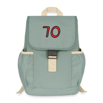 HAPPY BIRTHDAY. HAPPY BIRTHDAY. ANNIVERSARY. - Kids’ Recycled Backpack - stonewash green - Front