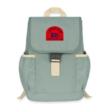 London Emblem UK - Kinder Recycelter Rucksack - Nebelgrün - Vorne