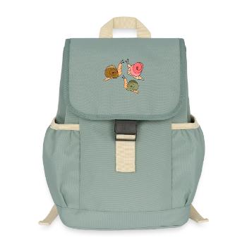 Schnecken - Kinder Recycelter Rucksack - Nebelgrün - Vorne