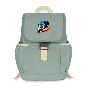 Numéro 9 Maillot de football Buteur - Sac à dos enfant recyclé - vert lichen - Devant