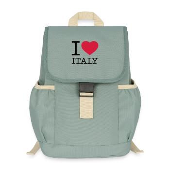 I LOVE ITALY Italien - Sac à dos enfant recyclé - vert lichen - Devant