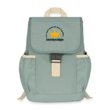 König - Kinder Recycelter Rucksack - Nebelgrün - Vorne