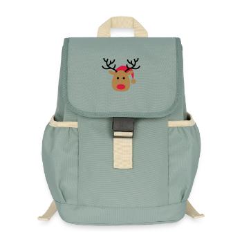 Christmas - Kids’ Recycled Backpack - stonewash green - Front