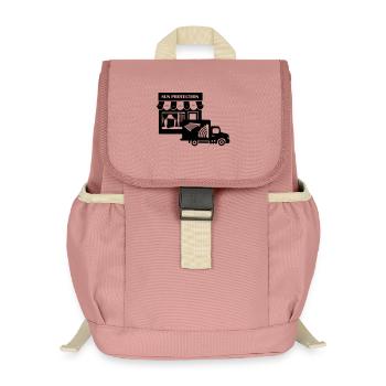 Atelier de protection solaire avec livraison par camion - Sac à dos enfant recyclé - rose poudré - Devant