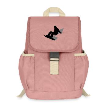 Planche à neige - Sac à dos enfant recyclé - rose poudré - Devant